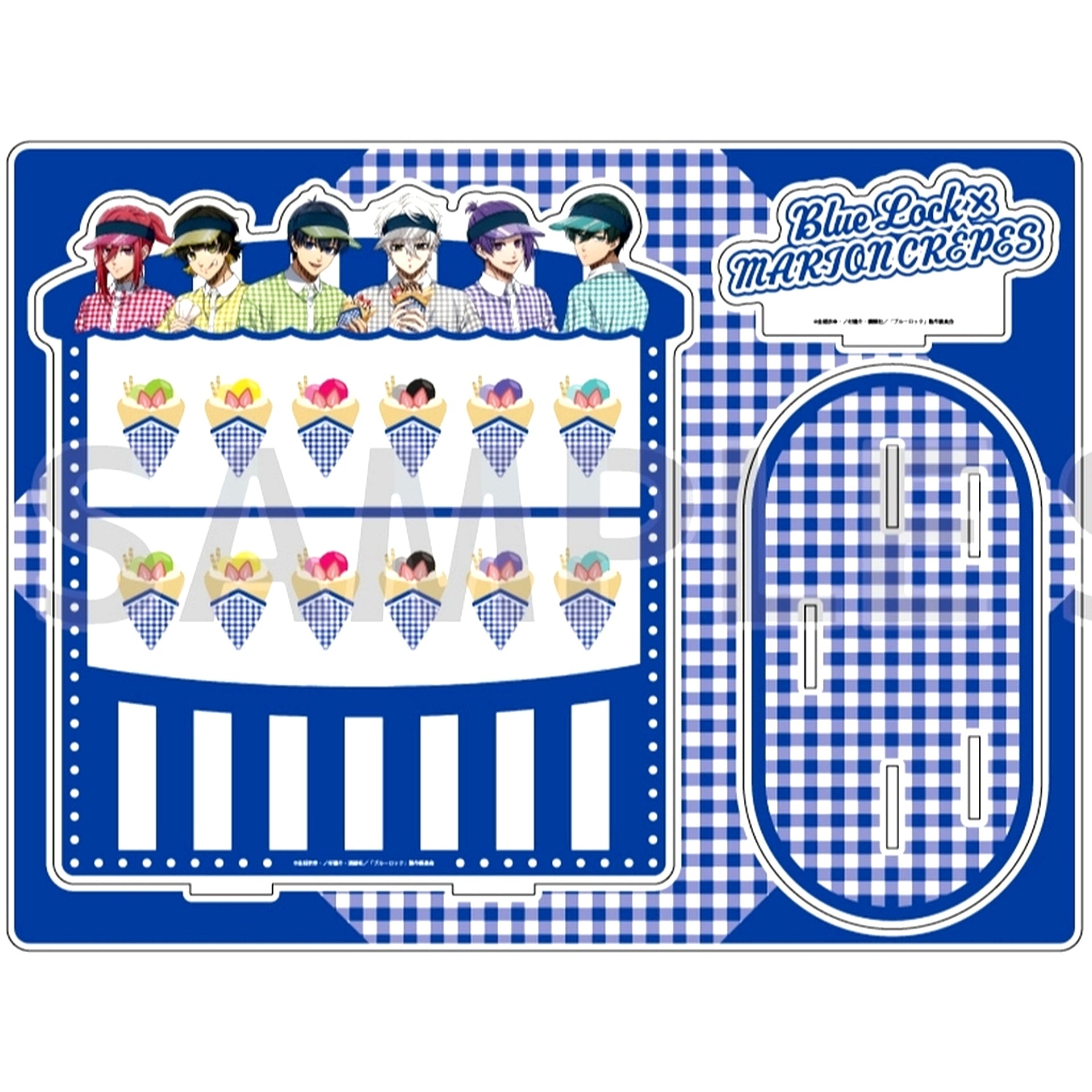 Group 05. Blue Lock Acrylic Diorama Crepe Shop Ver. Illustration [USED]