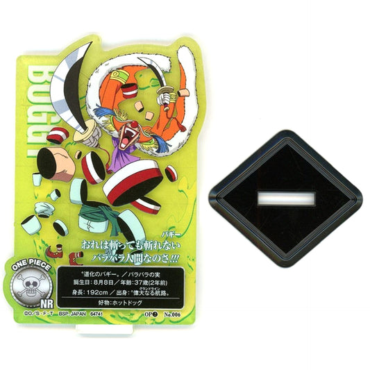 One Piece Buggy "I cannot be cut..." ACLLECT -One Piece- Roger Pirates Ichiban Kuji Roger Pirates Legendary Pirates Prize H Acrylic Stands [USED]