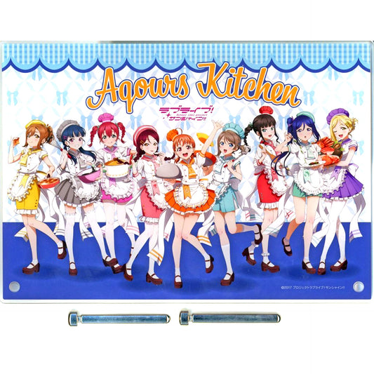 Aqours Love Live! Sunshine!! Aqours Kitchen in E-DINER Giant Garapon Special Prize Acrylic Panel [USED]