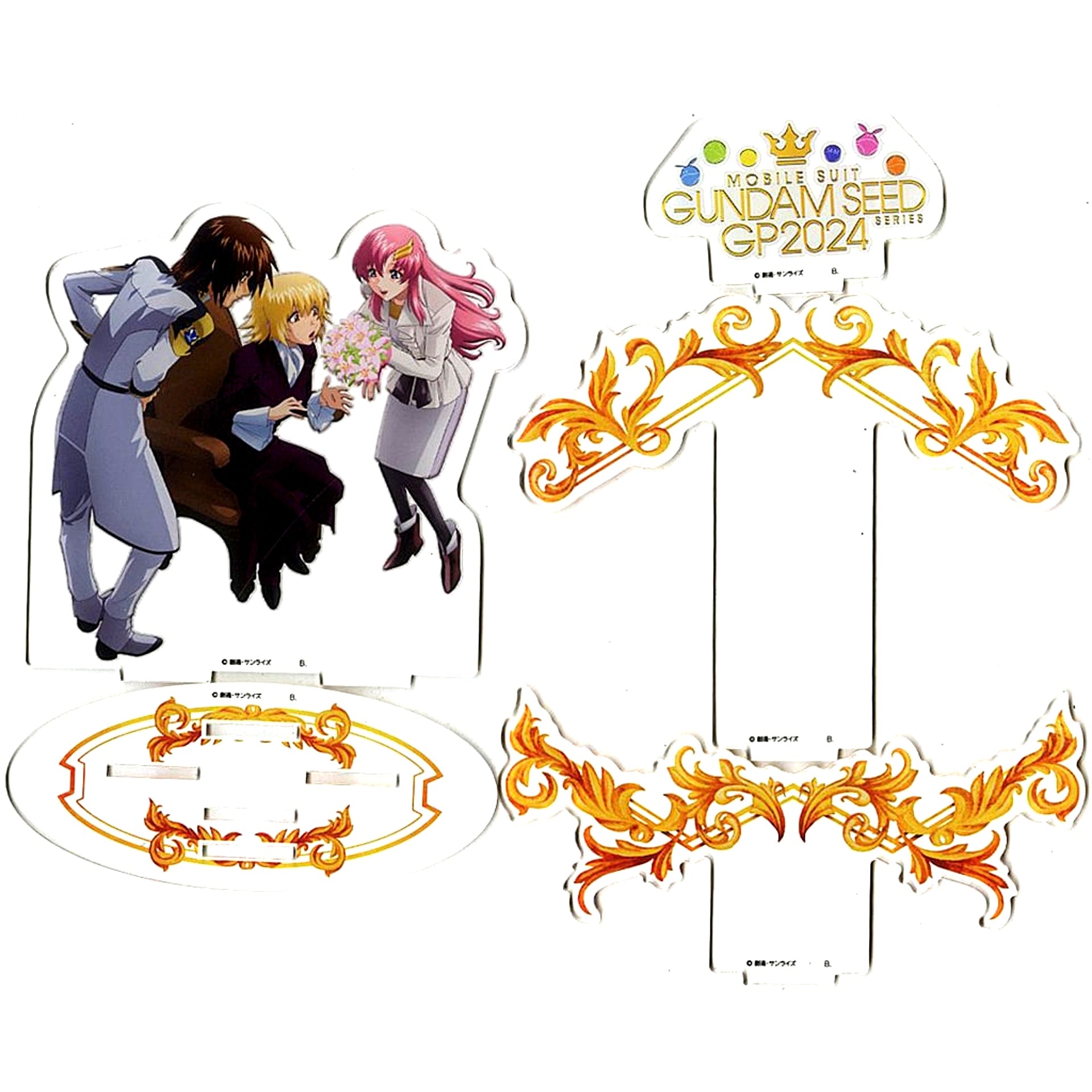 Kira Yamato & Cagalli Yula Athha & Lacus Clyne Mobile Suit Gundam SEED Series Character Category Grand Prix Visual 2024 Acrylic Stand [USED]