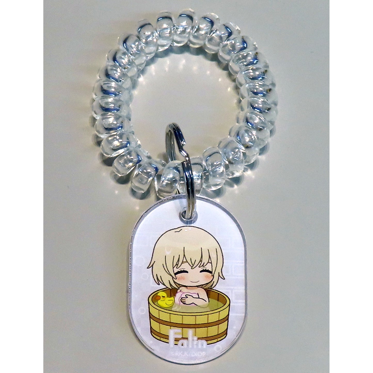 Falin Touden Delicious in Dungeon x Gokurakuyu RAKU SPA Locker Key Style Keychain Mini Character Ver. Adventurer's Oasis [USED]