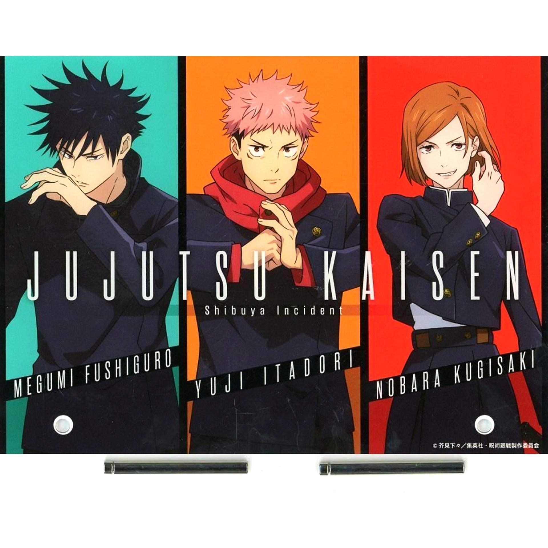 Megumi Fushiguro & Yuji Itadori & Nobara Kugisaki Acrylic Panel Jujutsu Kaisen POP UP STORE @ Tokyo Character Street Ichiban Plaza [USED]