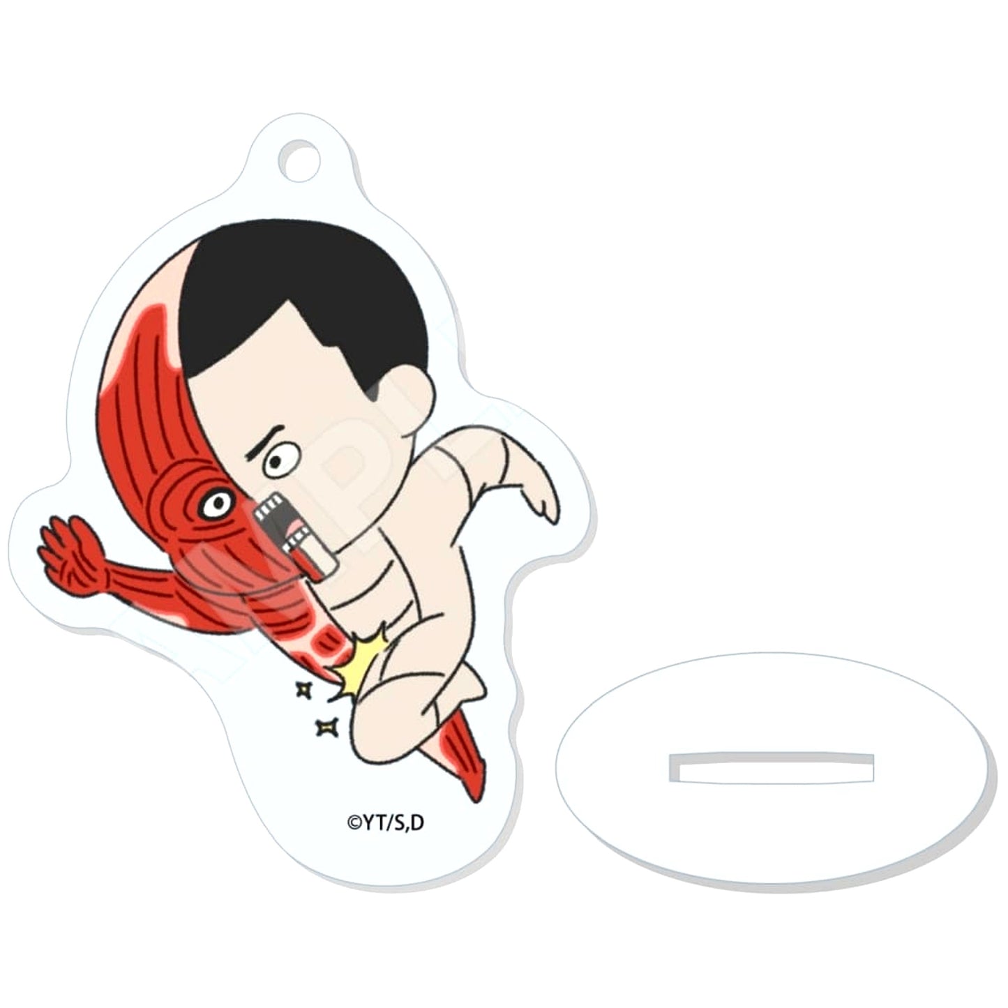 Dandadan Taro Chirukore Marutto Stand Keychain 01.B [USED]