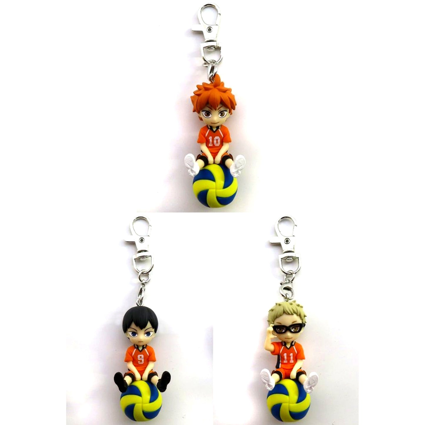 Set of 3 Haikyu!! Puchitto Norimasu Vol.1 Second Uniform Ver. [USED]