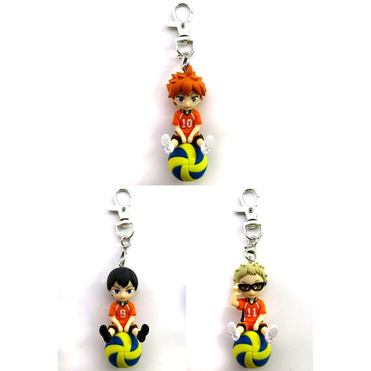 Set of 3 Haikyu!! Puchitto Norimasu Vol.1 Second Uniform Ver. [USED]
