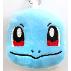 Pokemon Squirtle Face Plush Toy with Ball Chain Charmander, Squirtle, Pichu, Fidough Plush [USED]