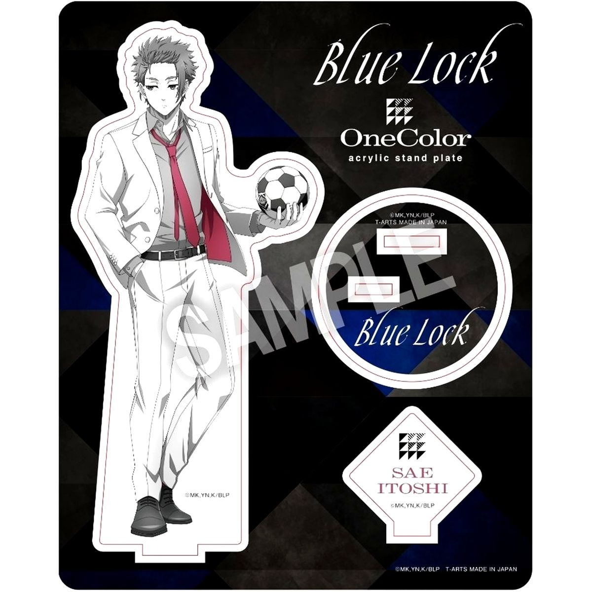 Sae Itoshi OneColor Acrylic Stand Plate Blue Lock [USED]
