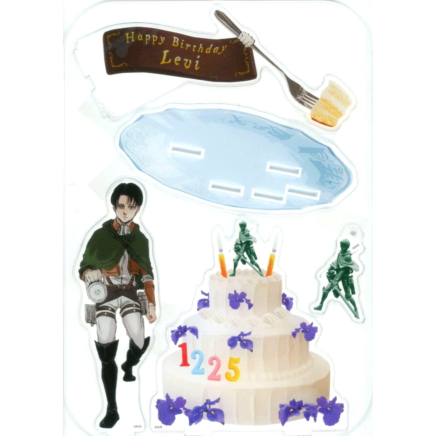 Levi Ackerman Birthday Ver. Large Attack on Titan Hita Scenery Acrylic Stand [USED]