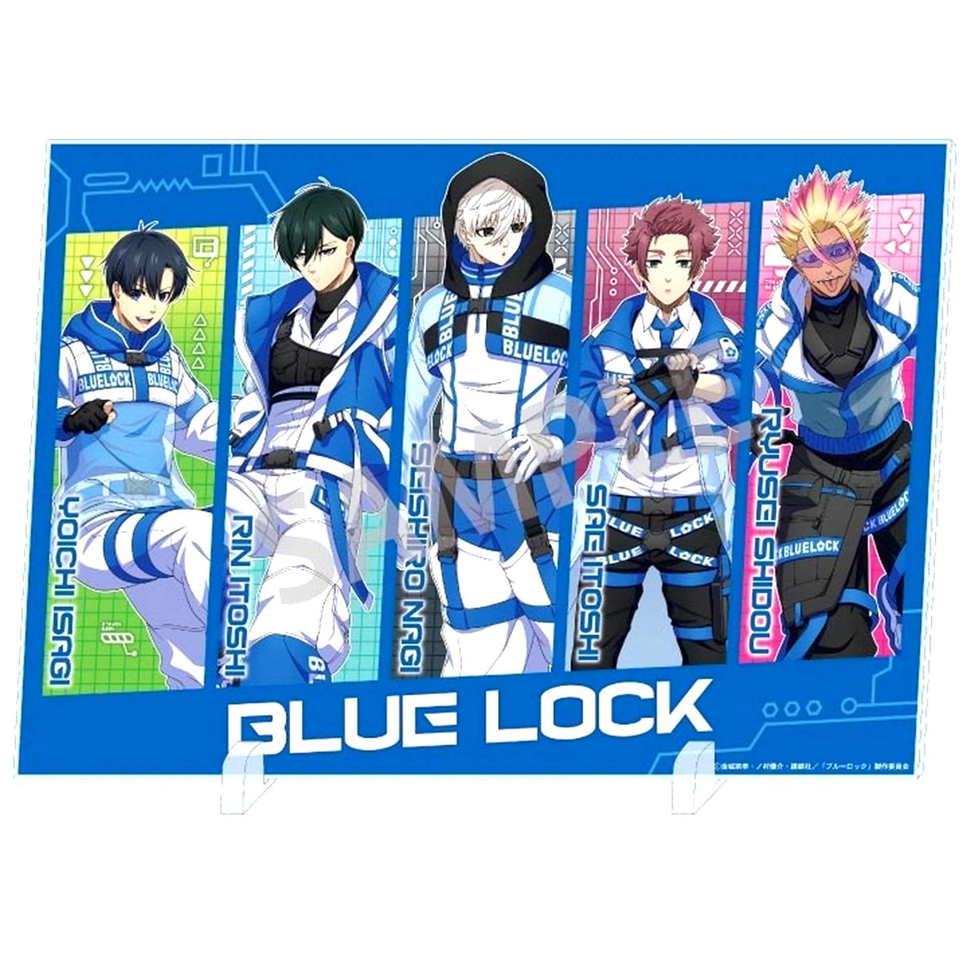 Group A. A4 Acrylic Panel Cyberpunk Revival Blue Lock [USED]