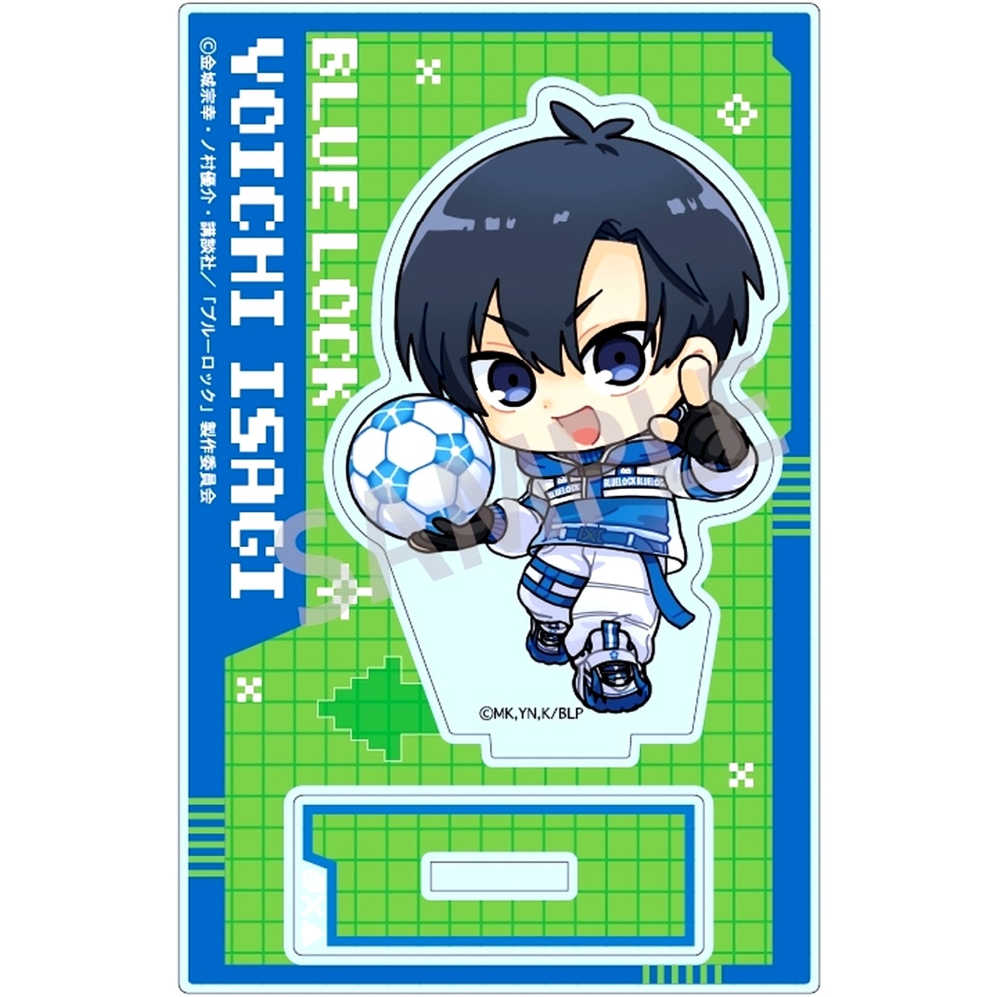 Yoichi Isagi Mini Acrylic Stand Cyberpunk Revival Illustration Blue Lock [USED]