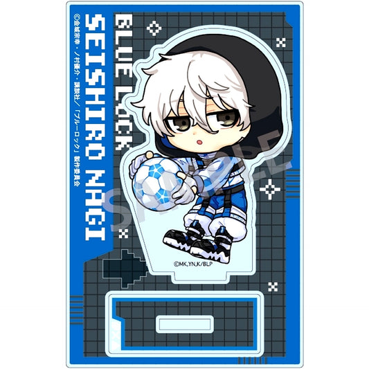 Seishiro Nagi Mini Acrylic Stand Cyberpunk Revival Illustration Blue Lock [USED]