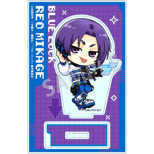 Reo Mikage Mini Acrylic Stand Cyberpunk Revival Illustration Blue Lock [USED]