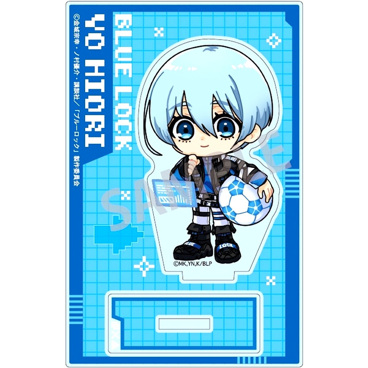 Yo Hiori Mini Acrylic Stand Cyberpunk Revival Illustration Blue Lock [USED]