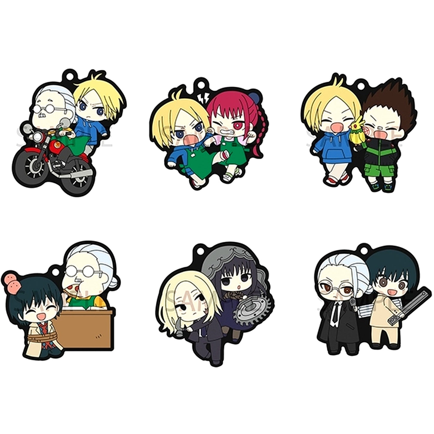 Set of 6 SAKAMOTO DAYS Rubber Mascot Buddy Colle [USED]