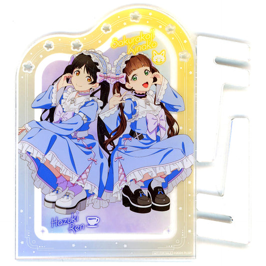 Ren Hazuki & Kinako Sakurakoji Prize A-3 Acrylic Board Gema Kuji Love Live! Superstar!! Yume Kawa Girly Collection 2025 Mini Kuji [USED]