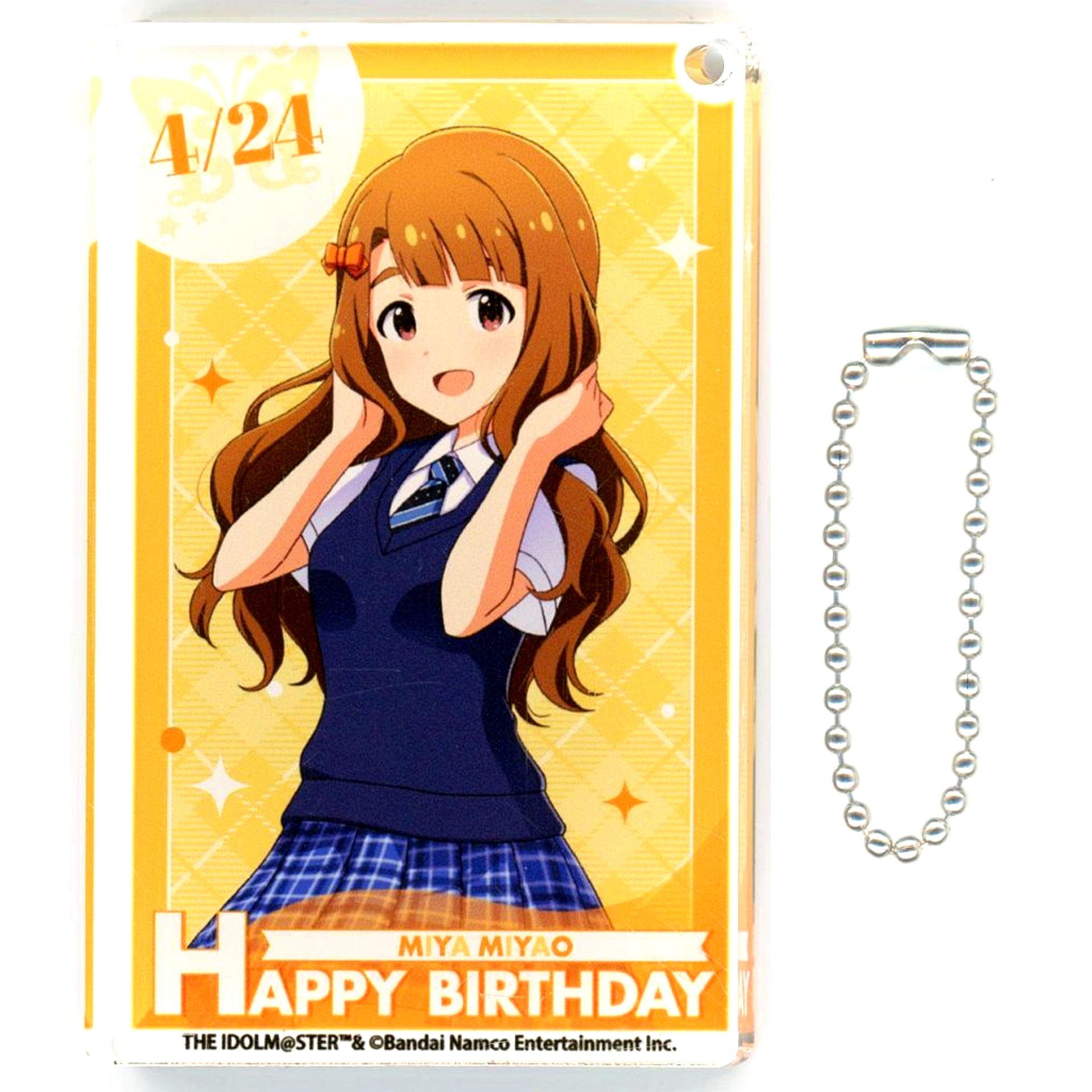 Miya Miyao Birthday Acrylic Block Keychain 2025 The Idolmaster Million Live! [USED]