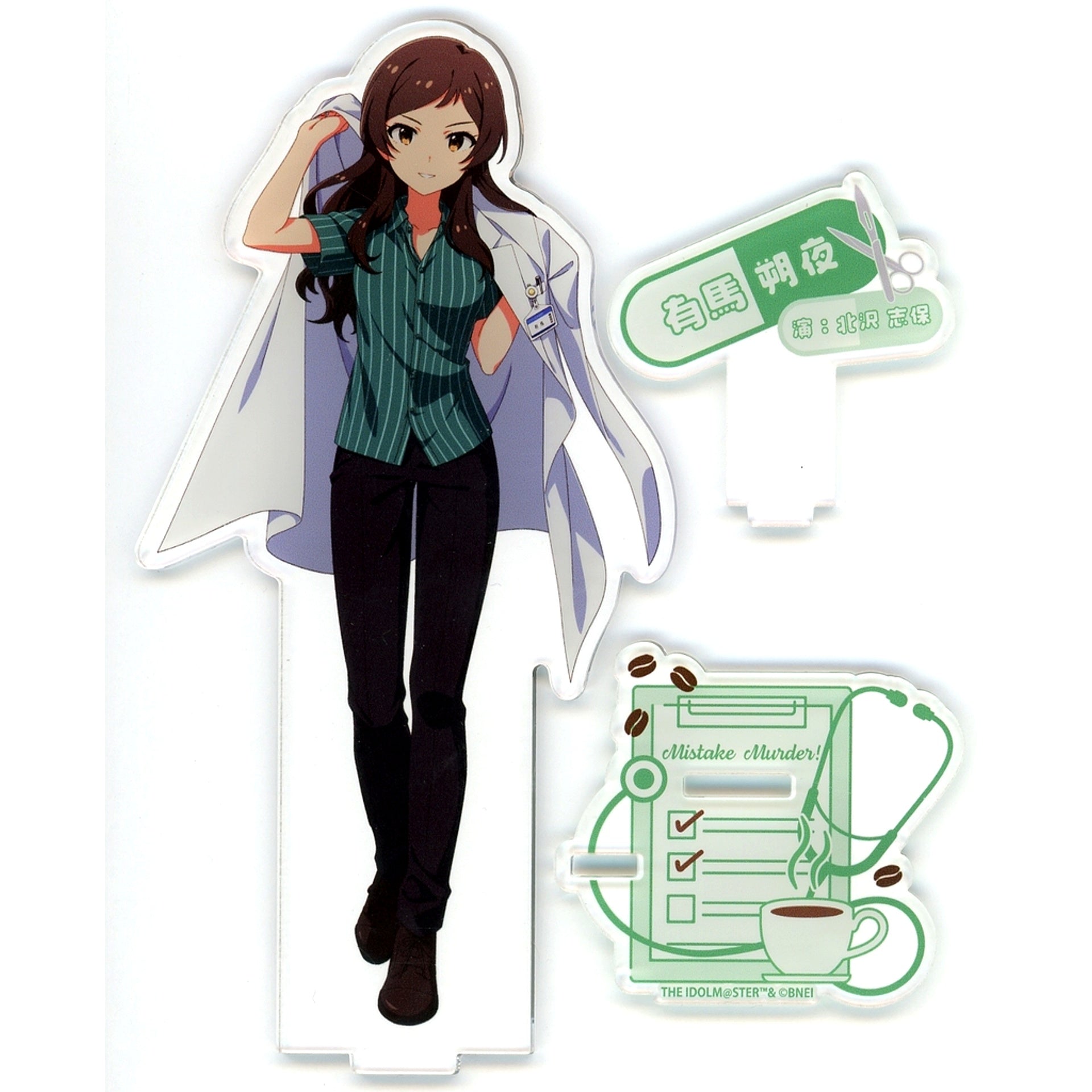 Shiho Kitazawa Sakuya Arima The Idolmaster Million Live! Mistake Murder! POP UP SHOP in Volks Akihabara Hobby Tengoku 2 Illustration Acrylic Stand Mistake Murder! Ver. [USED]