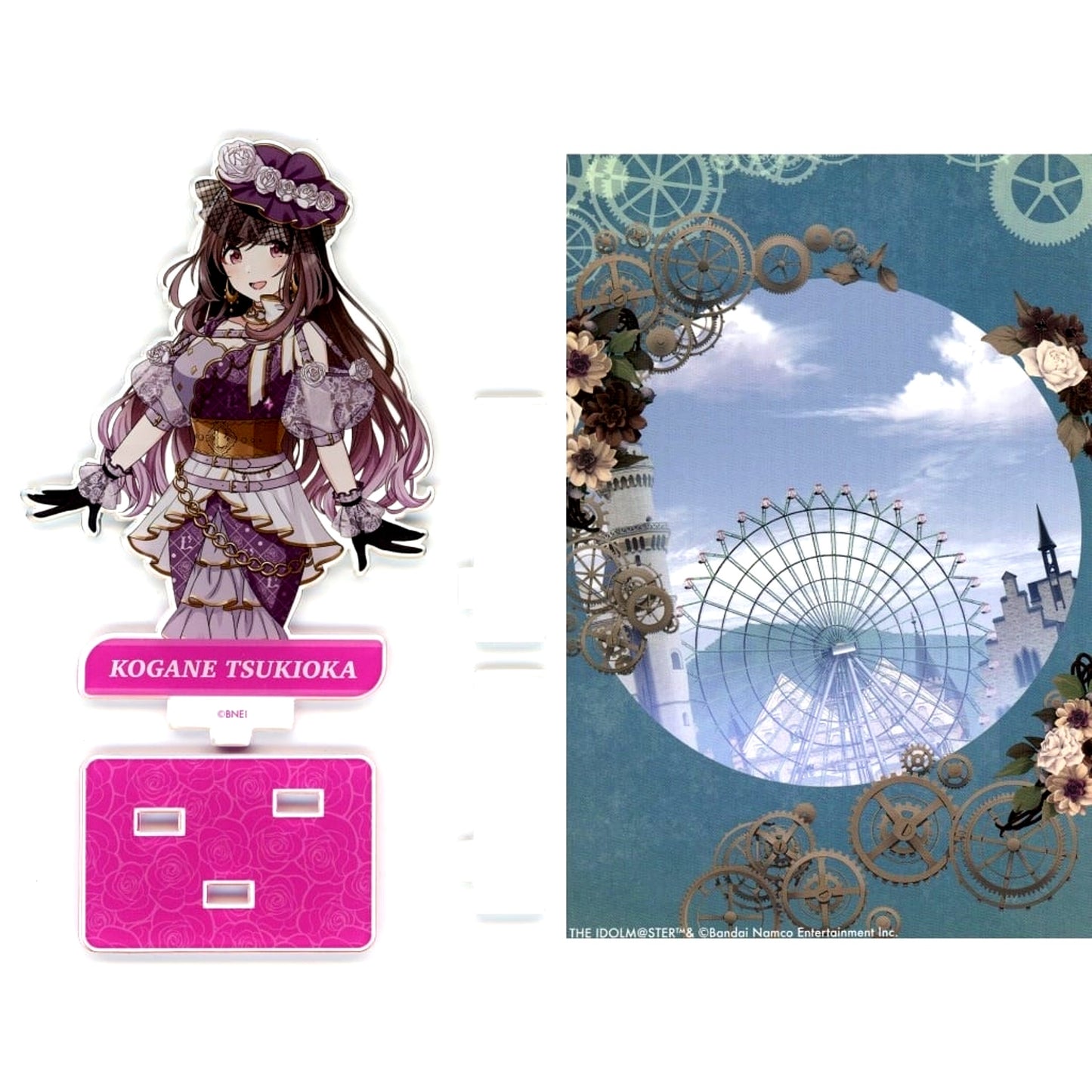 Kogane Tsukioka The Idolmaster Shiny Colors Echoes 02 Acrylic Stand with Background Mount [USED]