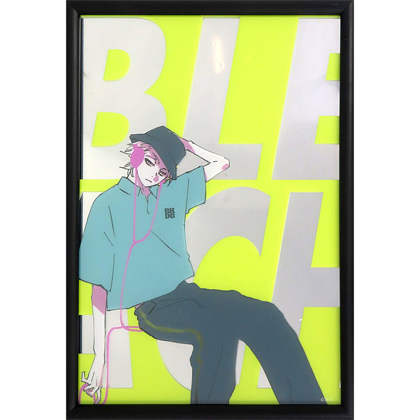 Toshiro Hitsugaya BLEACH BLACK HOLE DISCO CLUB Mirror Acrylic Plate [USED]