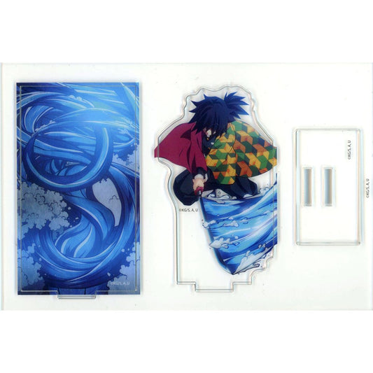 Giyu Tomioka Battle Demon Slayer: Kimetsu no Yaiba Water Hashira Insect Hashira Cafe in ufotable Cafe Machi Asobi CAFE Random Mini Diorama Acrylic Stand [USED]