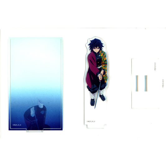 Giyu Tomioka Sword Stance Demon Slayer: Kimetsu no Yaiba Water Hashira Insect Hashira Cafe in ufotable Cafe x Machi Asobi CAFE Random Mini Diorama Acrylic Stand [USED]