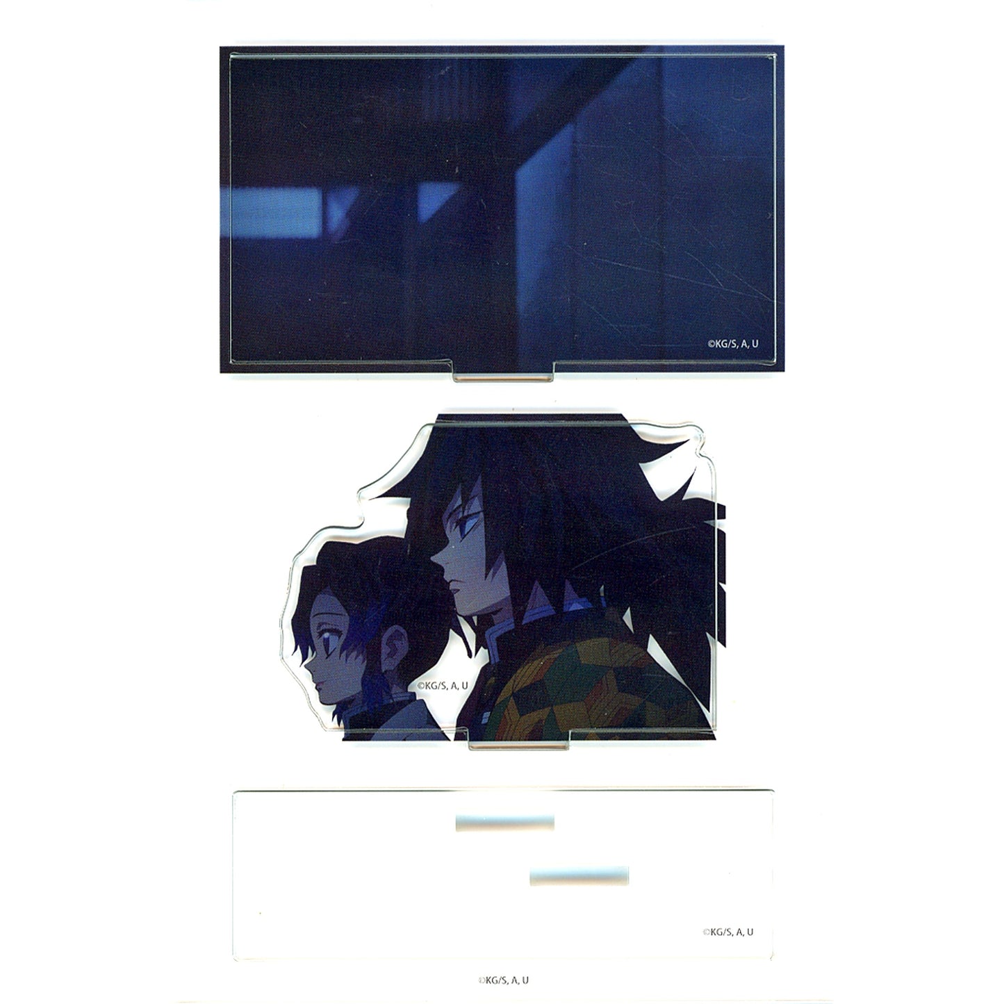 Giyu Tomioka & Shinobu Kocho Profile Demon Slayer: Kimetsu no Yaiba Water Hashira & Insect Hashira Cafe in ufotable Cafe x Machi Asobi Cafe Random Mini Diorama Acrylic Stand [USED]