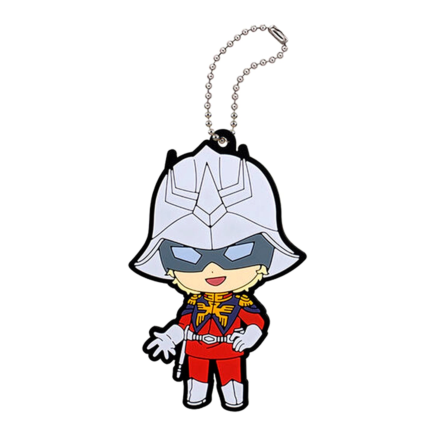 Char Aznable Mobile Suit Gundam GQuuuuuuX Capsule Rubber Mascot [USED]