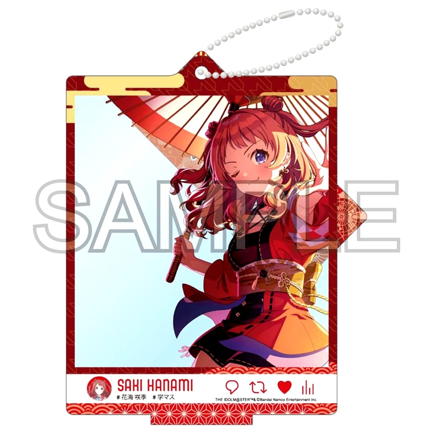 Saki Hanami Gakuen Idolmaster Selfie Style Acrylic Stand Ver. Kangiku [USED]