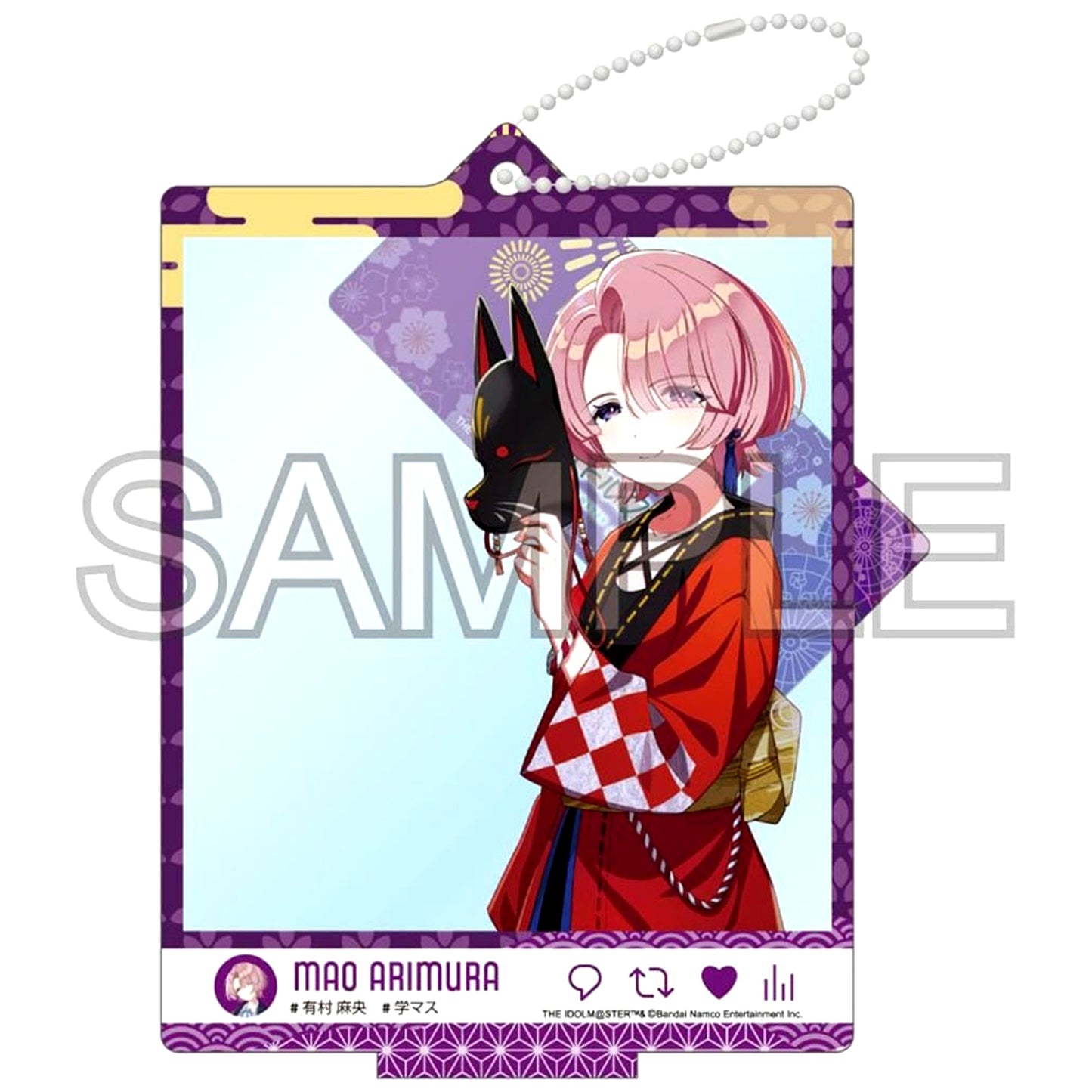 Mao Arimura Gakuen Idolmaster Fluorite 24 Matsuri Selfie Style Acrylic Stand [USED]