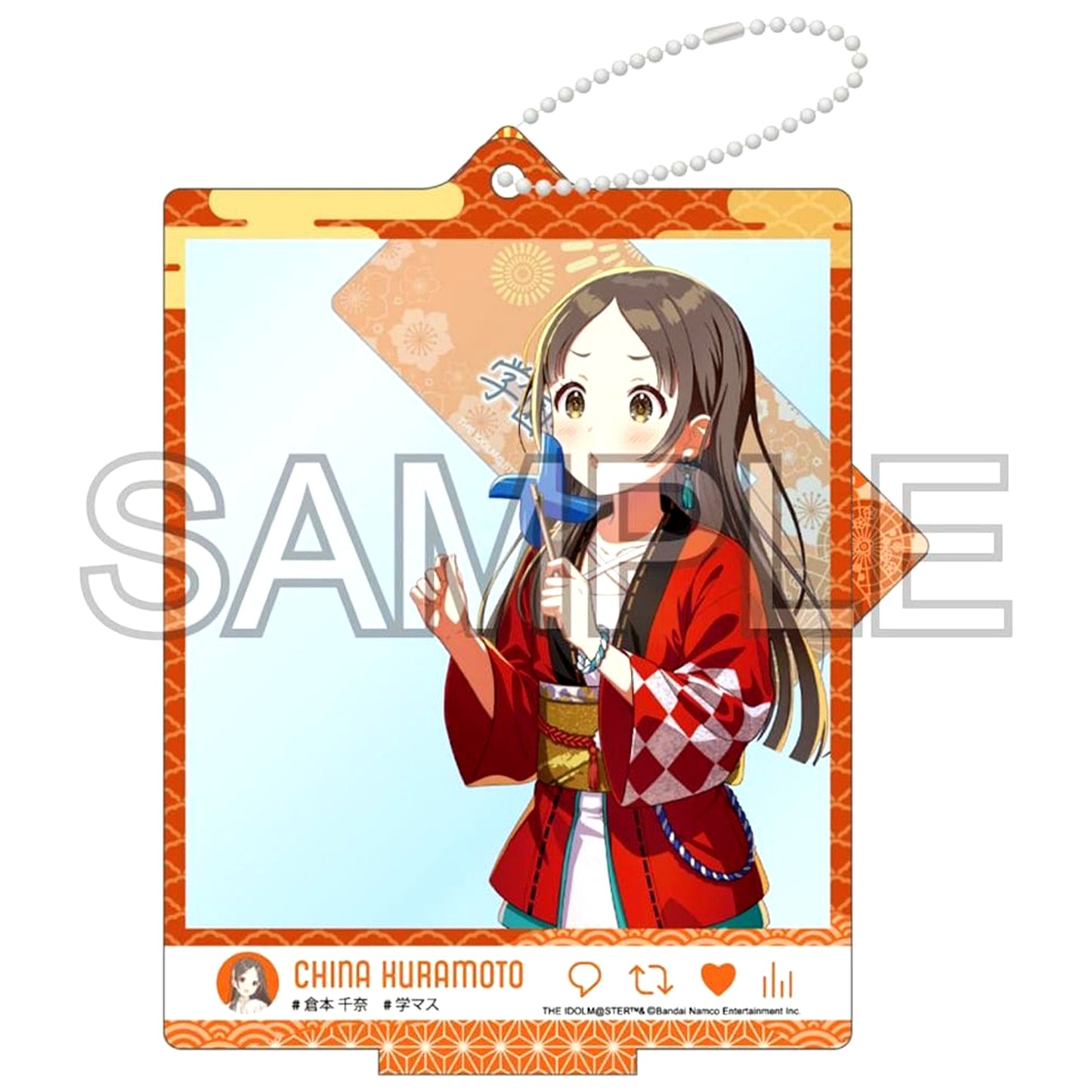 China Kuramoto Gakuen Idolmaster Wonder Scale 24 Matsuri Selfie Style Acrylic Stand [USED]