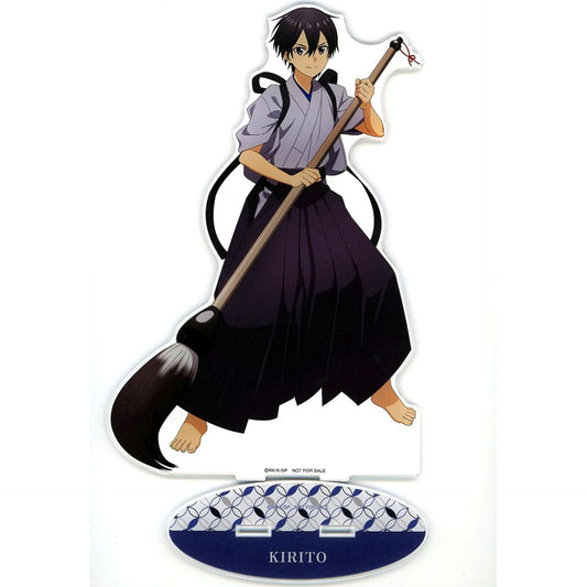 Kirito A Prize Sword Art Online Ichigeki Collection Kuji Super Ichigeki Hit Prize Illustration Calligraphy Art Ver. Extra Large Acrylic Stand [USED]