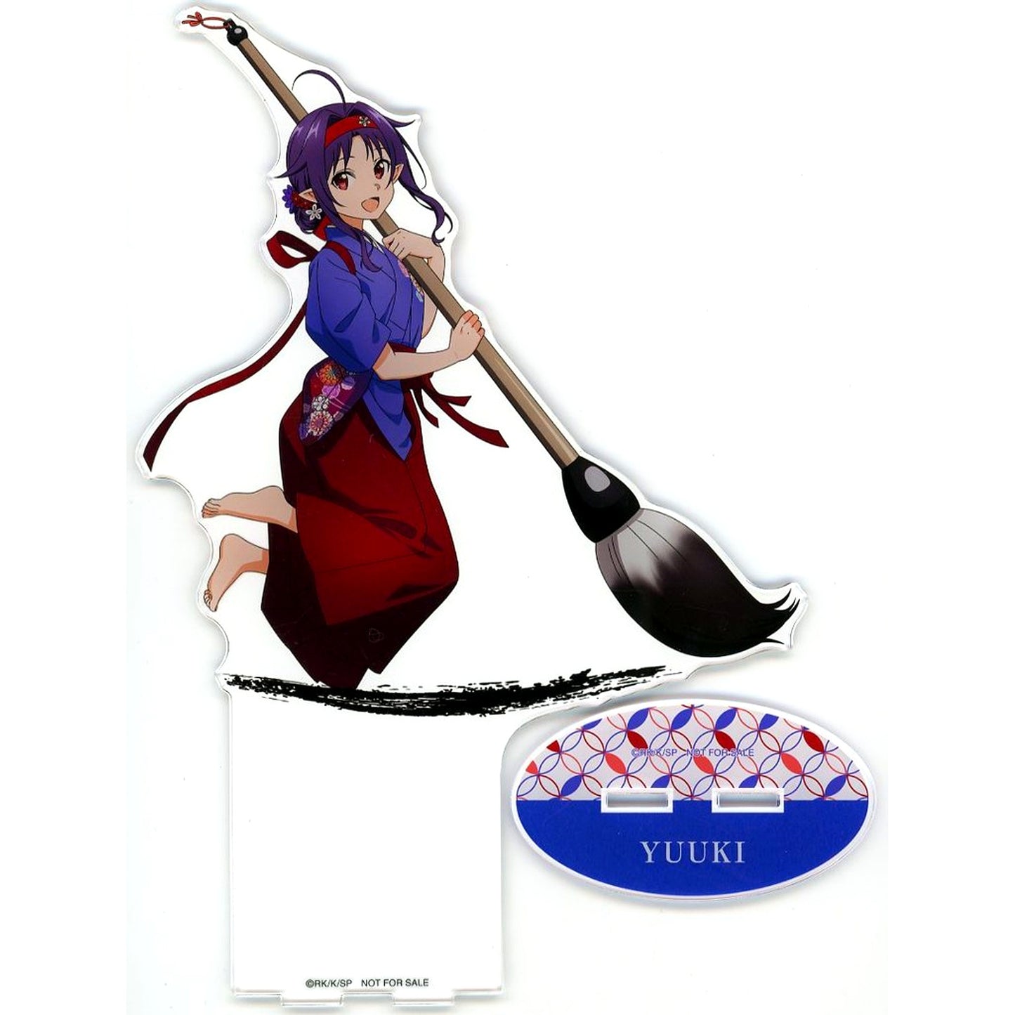 Yuuki Prize A Super Ichigeki Hit Prize Illustration Calligraphy Art Ver. Extra Large Acrylic Stand Sword Art Online Ichigeki Collection Kuji [USED]