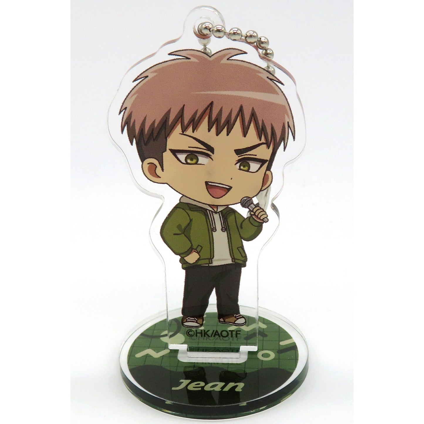 Jean Kirstein Attack on Titan ROUND1 Trading Chibi Chara Activity Ver. Acrylic Stand Keychain [USED]