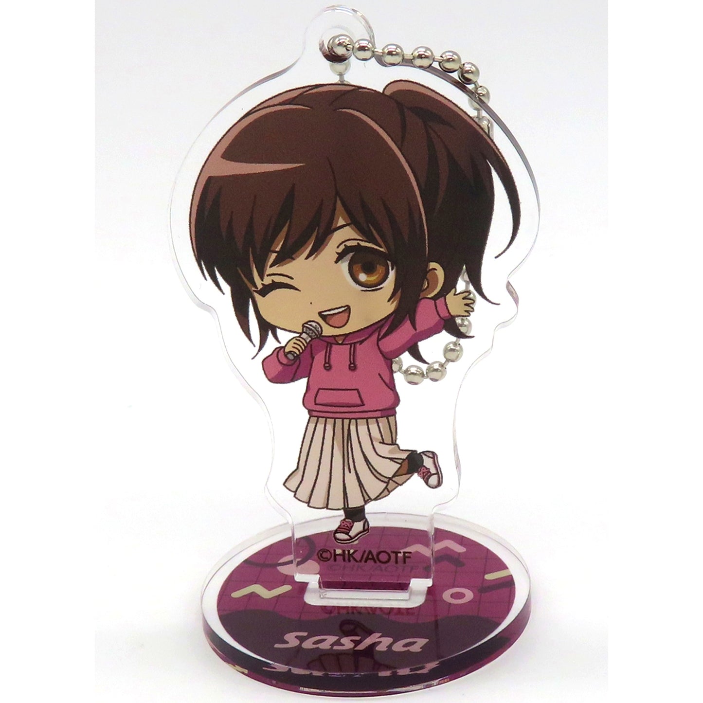 Sasha Braus Attack on Titan ROUND1 Trading Chibi Chara Activity Ver. Acrylic Stand Keychain [USED]