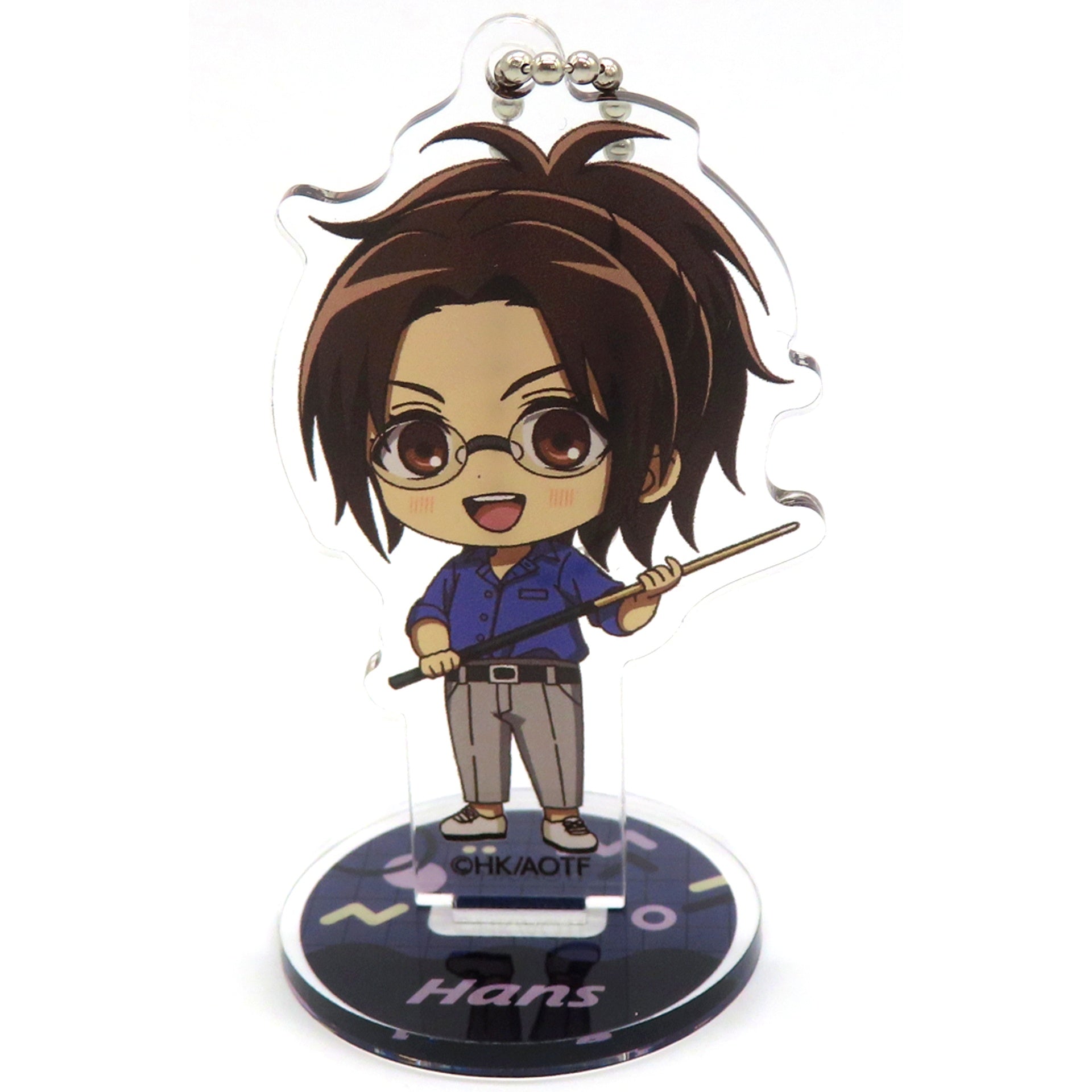 Hange Zoe Attack on Titan ROUND1 Trading Chibi Chara Activity Ver. Acrylic Stand Keychain [USED]