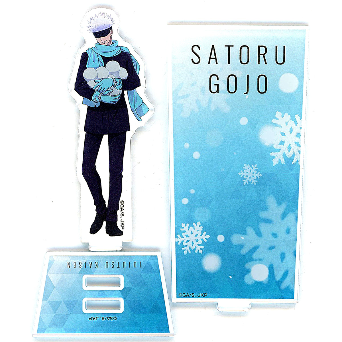 Satoru Gojo B Prize Jujutsu Kaisen TOHO animation Online Kuji Snow Play Acrylic Stand with Background [USED]