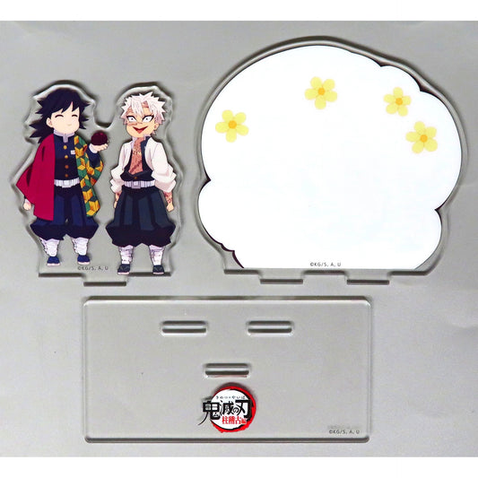 Sanemi Shinazugawa & Giyu Tomioka Ohagi Acrylic Stand Demon Slayer Hashira Training Arc x ufotable Cafe x Machi Asobi CAFE Real Time Cafe - Second Run - 3rd Term Episode 7 [USED]