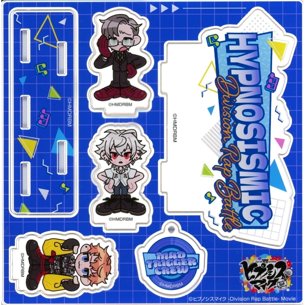 Yokohama Division, MAD TRIGGER CREW Hypnosis Mic: Division Rap Battle Movie Mini Character Acrylic Diorama Don Quijote x Apita x Piago [USED]