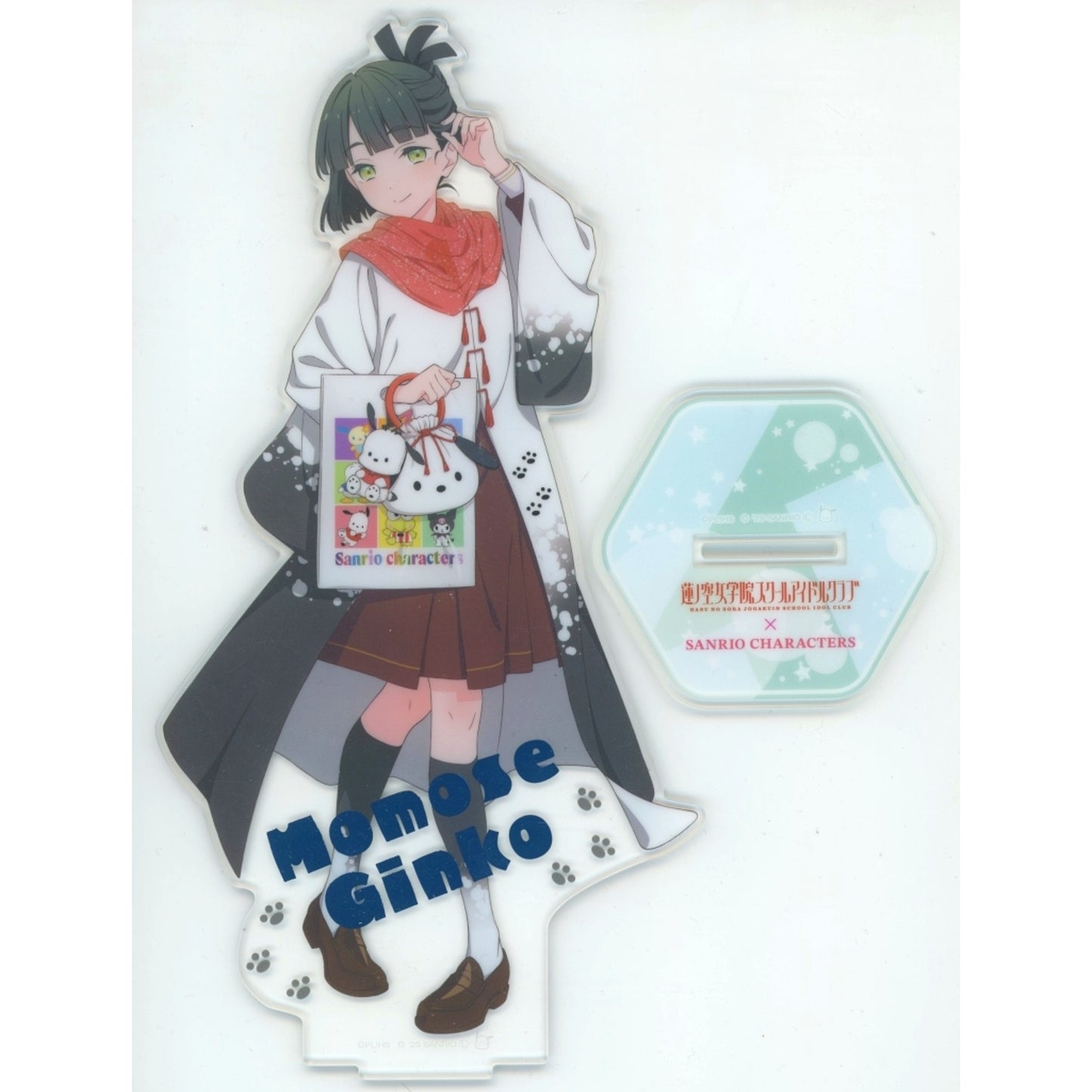 Ginko Momose x Pochacco Foil Stamped BIG Acrylic Figure After School Ver. Love Live! Hasunosora Girls' High School Idol Club x Sanrio Characters PremiumShop [USED]