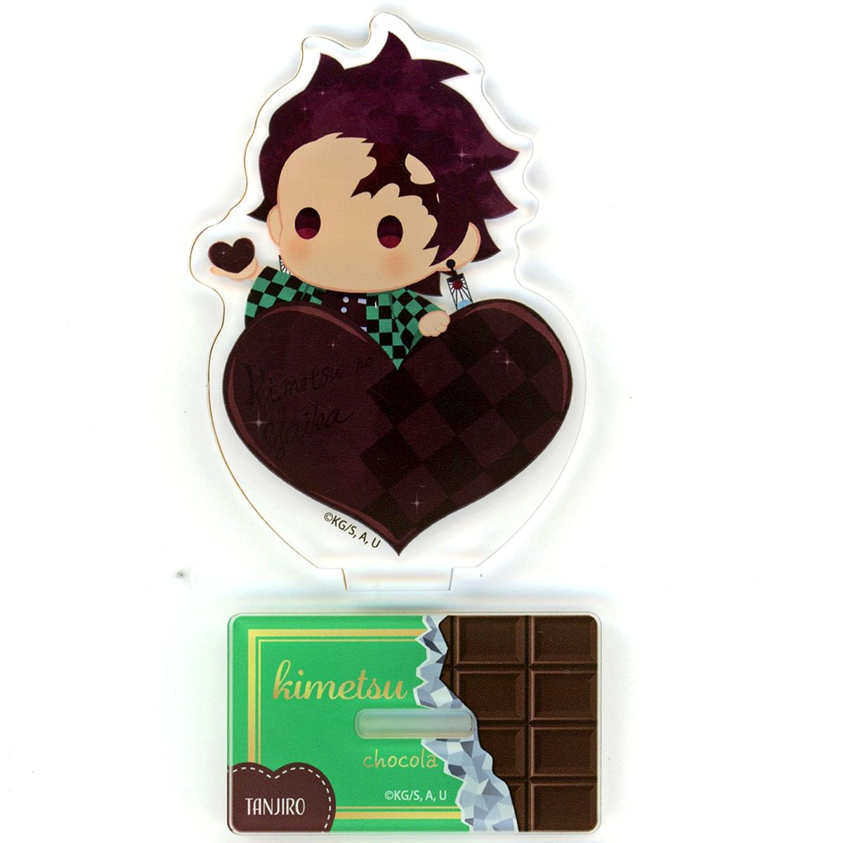 Tanjiro Kamado Demon Slayer: Kimetsu no Yaiba Yura Fuwa Series Chocolate Ver. Acrylic Stand [USED]