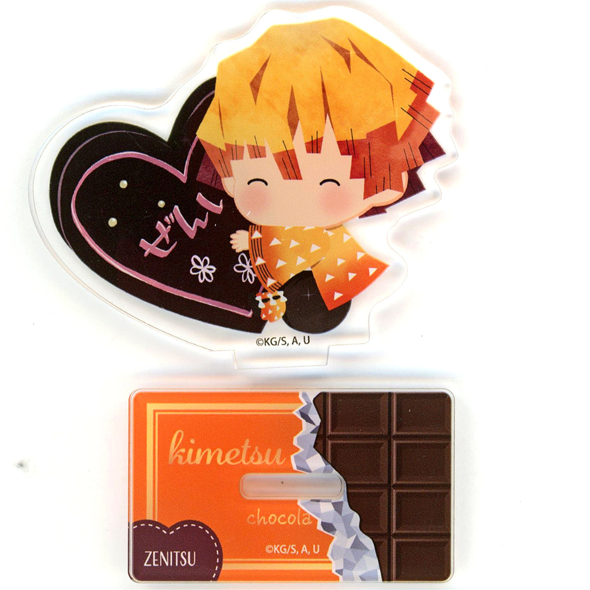 Zenitsu Agatsuma Chocolate Ver. Yurafuawa Series Acrylic Stand Demon Slayer: Kimetsu no Yaiba [USED]