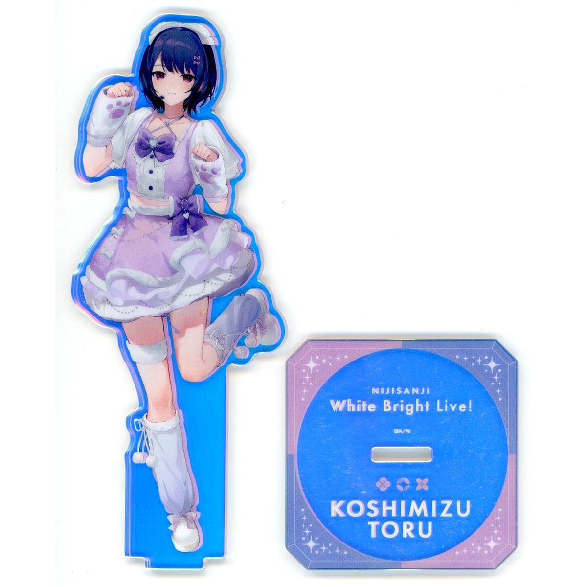 Koshimizu Toru Virtual YouTuber Nijisanji Aurora Acrylic Stand White Bright Live! [USED]