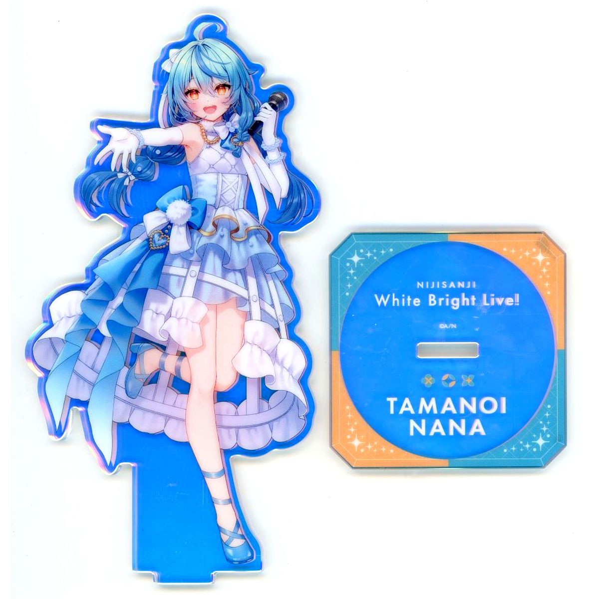 Nana Tamanoi Virtual YouTuber Nijisanji Aurora Acrylic Stand White Bright Live! [USED]