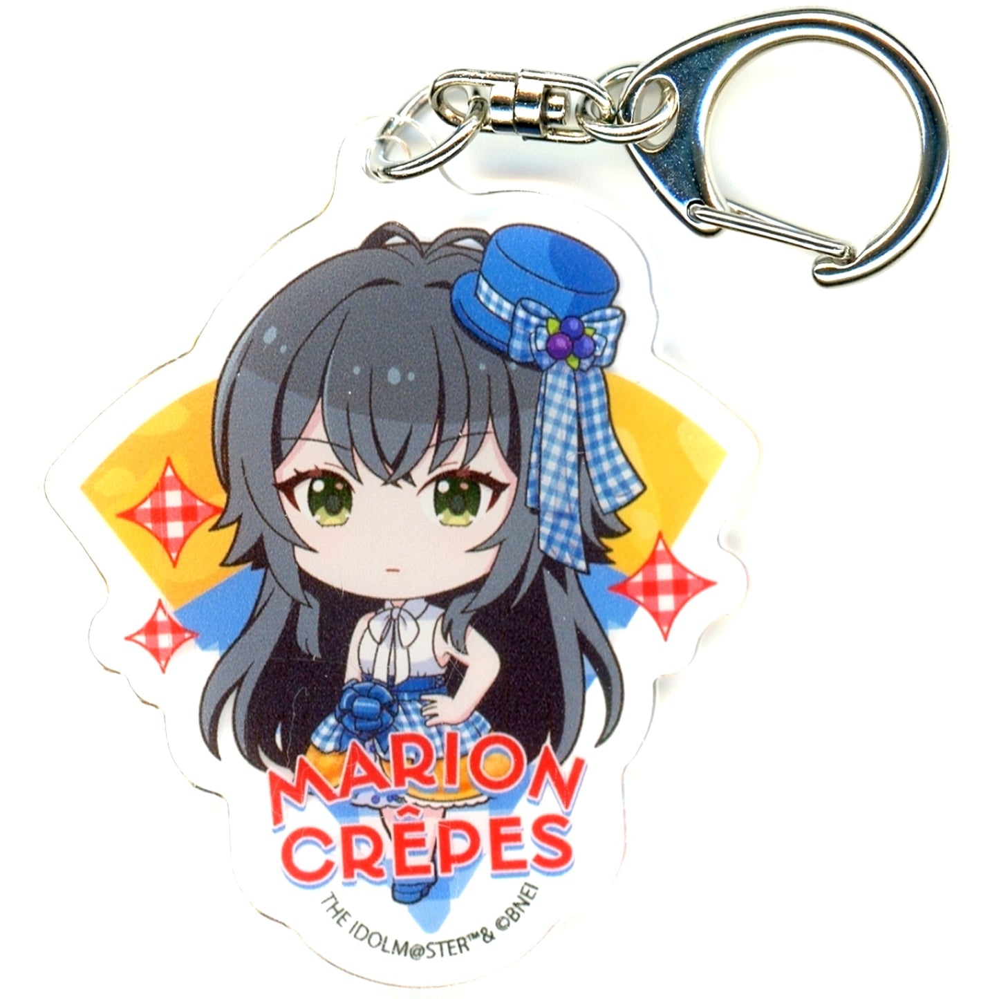 Temari Tsukimura Gakuen Idolmaster Acrylic Keychain 03 Crepe Style Dress Ver. Chibi Character Illustration Marion Crepes [USED]