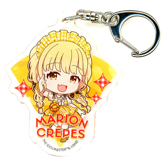 Kotone Fujita Gakuen Idolmaster Acrylic Keychain 03 Crepe Style Dress Ver. Mini Character Illustration x Marion Crepes [USED]