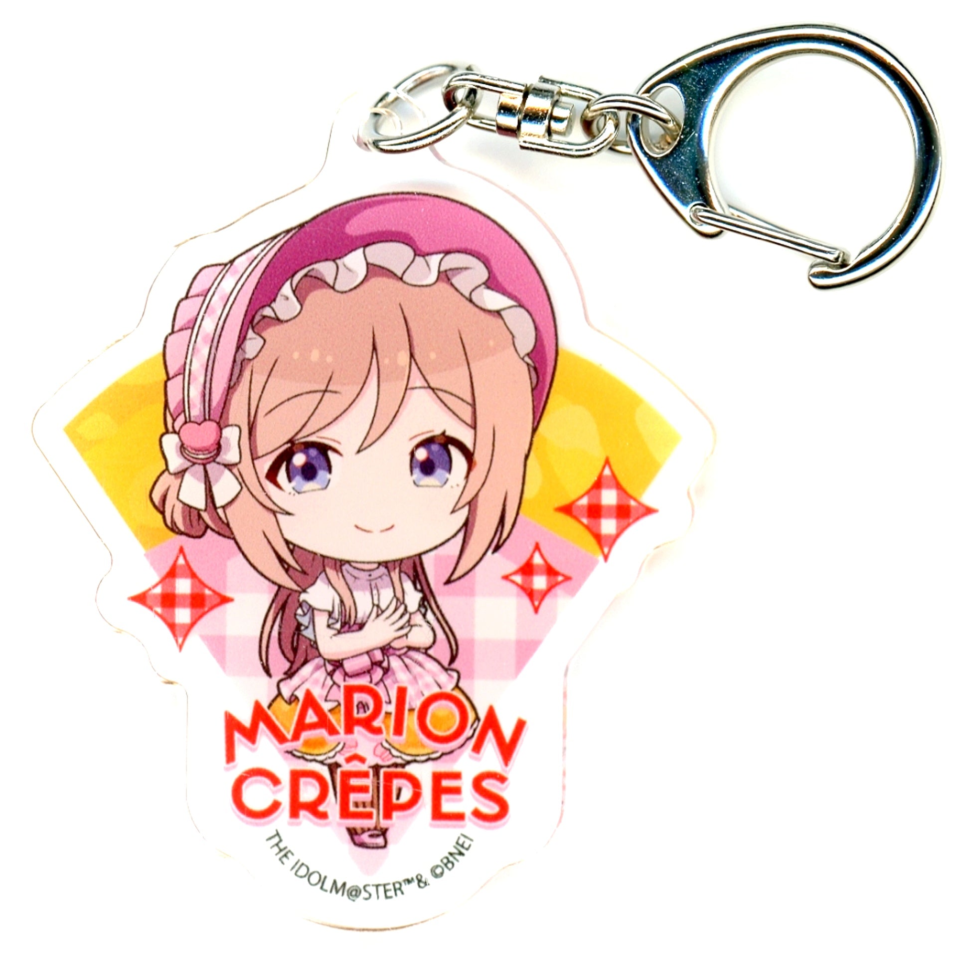 Rinami Himesaki Gakuen Idolmaster Acrylic Keychain 03 Crepe Style Dress Ver. Chibi Character Illustration Marion Crepes [USED]