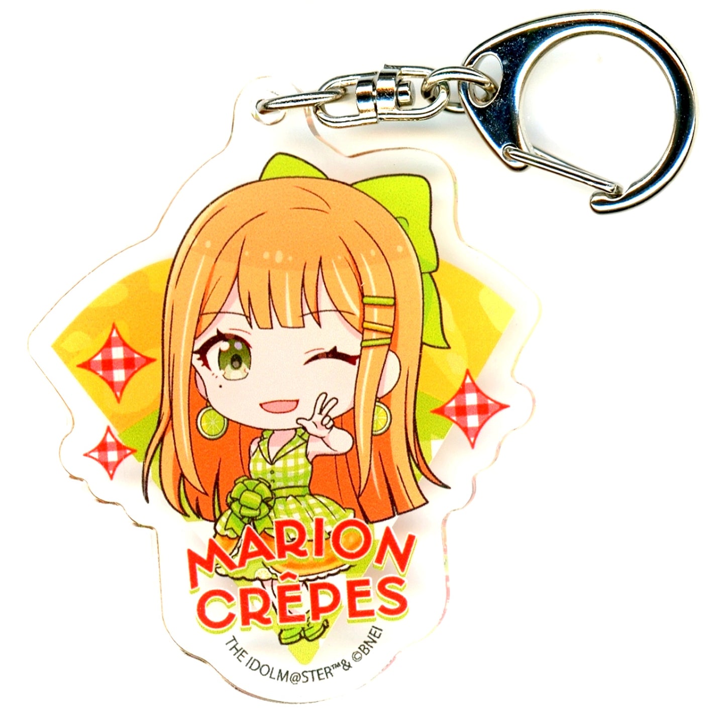 Sumika Shiun Gakuen Idolmaster Acrylic Keychain 03 Crepe Style Dress Ver. Chibi Character Illustration Marion Crepes [USED]