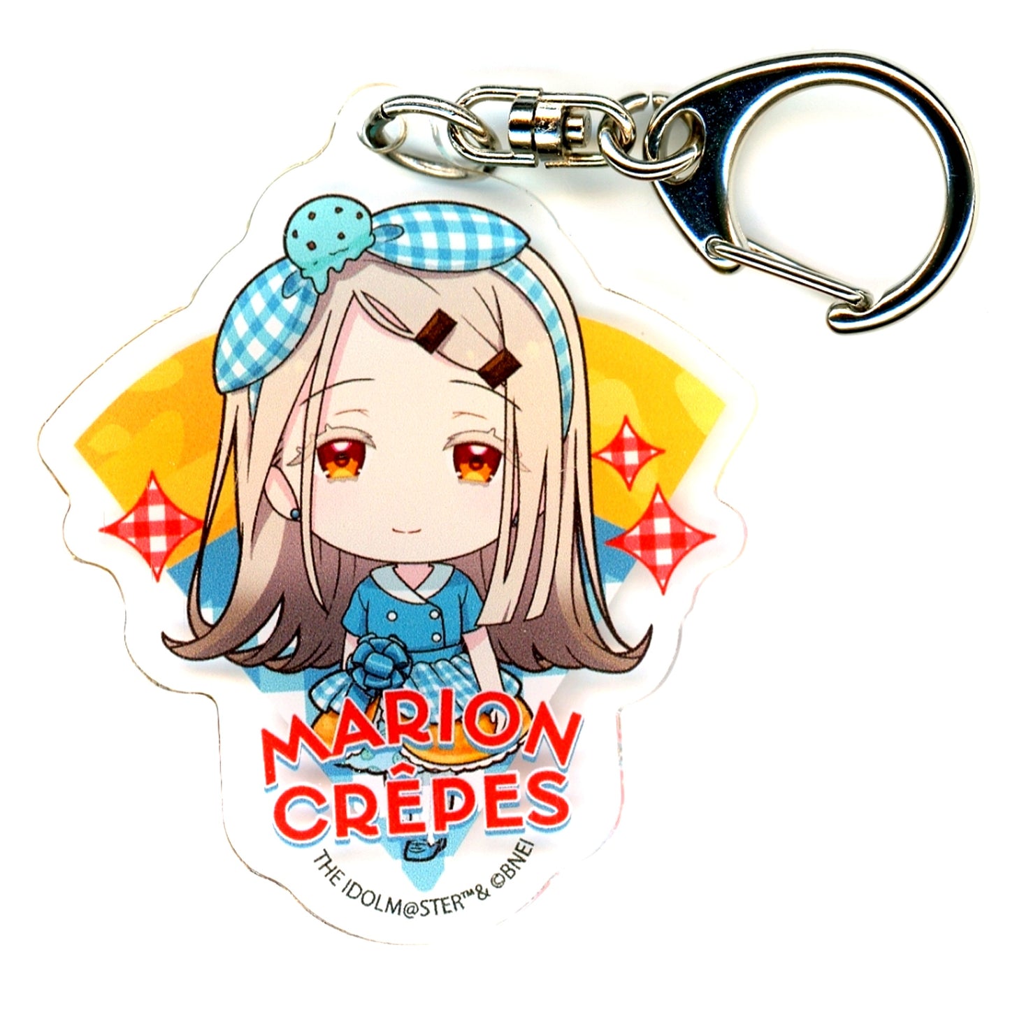 Hiro Shinozawa Gakuen Idolmaster Acrylic Keychain 03 Crepe Style Dress ver. Mini Character Illustration Marion Crepes [USED]