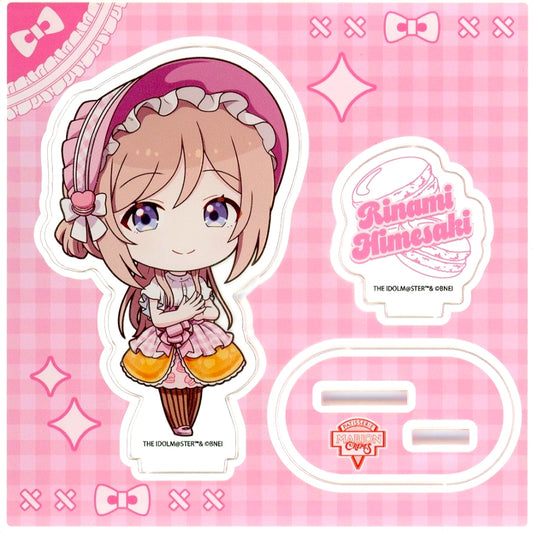 Rinami Himezaki Gakuen Idolmaster Acrylic Stand Plate Crepe Style Dress Ver. Mini Character Illustration Marion Crepes [USED]