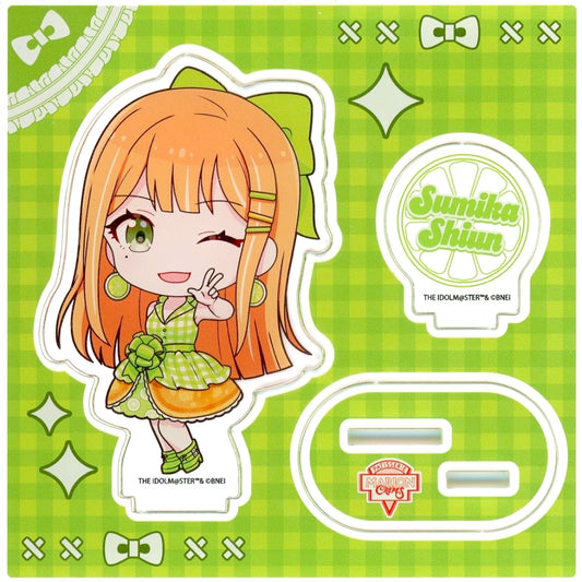 Sumika Shiun Gakuen Idolmaster Acrylic Stand Plate Crepe Style Dress Ver. Mini Chara Illustration Marion Crepes [USED]